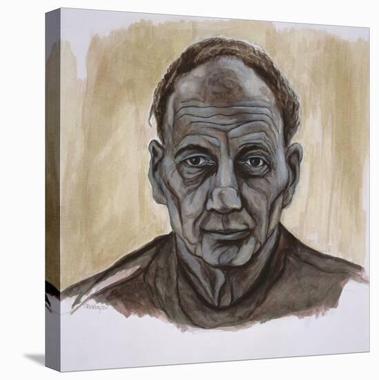 Portrait of Frank Auerbach, 2002-Stevie Taylor-Stretched Canvas