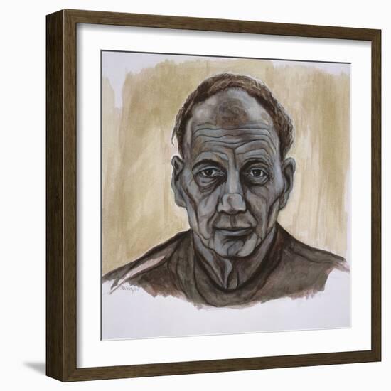 Portrait of Frank Auerbach, 2002-Stevie Taylor-Framed Giclee Print