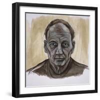 Portrait of Frank Auerbach, 2002-Stevie Taylor-Framed Giclee Print