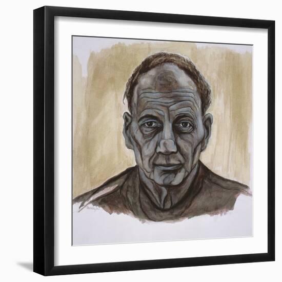 Portrait of Frank Auerbach, 2002-Stevie Taylor-Framed Giclee Print