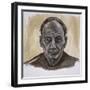 Portrait of Frank Auerbach, 2002-Stevie Taylor-Framed Giclee Print
