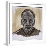 Portrait of Frank Auerbach, 2002-Stevie Taylor-Framed Giclee Print