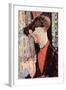 Portrait of Frank Burty Haviland-Amedeo Modigliani-Framed Art Print