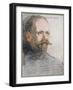 Portrait of Frank Wild (1873-1939) from 'The Heart of the Antarctic' by Sir Ernest Shackleton-George Marston-Framed Giclee Print