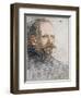 Portrait of Frank Wild (1873-1939) from 'The Heart of the Antarctic' by Sir Ernest Shackleton-George Marston-Framed Premium Giclee Print