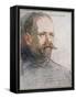 Portrait of Frank Wild (1873-1939) from 'The Heart of the Antarctic' by Sir Ernest Shackleton-George Marston-Framed Stretched Canvas