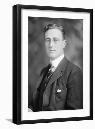 Portrait of Franklin Delano Roosevelt-null-Framed Art Print