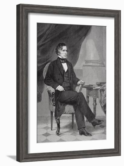 Portrait of Franklin Pierce (1804-69)-Alonzo Chappel-Framed Giclee Print