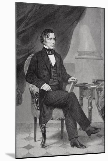 Portrait of Franklin Pierce (1804-69)-Alonzo Chappel-Mounted Giclee Print