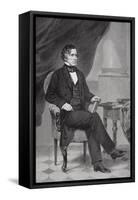 Portrait of Franklin Pierce (1804-69)-Alonzo Chappel-Framed Stretched Canvas