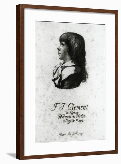 Portrait of Franz Joseph Clement-null-Framed Giclee Print