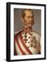 Portrait of Franz Joseph I of Austria, Ca 1855-null-Framed Giclee Print