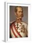 Portrait of Franz Joseph I of Austria, Ca 1855-null-Framed Giclee Print