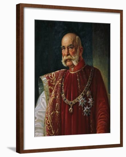Portrait of Franz Joseph I of Austria-null-Framed Giclee Print
