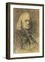 Portrait of Franz Liszt (1811-1886) by Munkacsy, Mihaly (1844-1900)-Mihaly Munkacsy-Framed Giclee Print