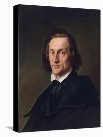 Portrait of Franz Liszt (1811-188)-null-Stretched Canvas