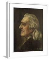 Portrait of Franz Liszt (1811-188)-Leonhard Thoma-Framed Giclee Print