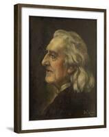 Portrait of Franz Liszt (1811-188)-Leonhard Thoma-Framed Giclee Print