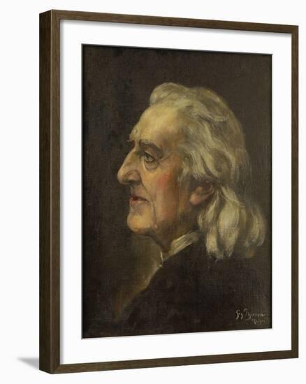 Portrait of Franz Liszt (1811-188)-Leonhard Thoma-Framed Giclee Print