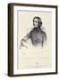 Portrait of Franz Liszt (1811-86)-Fritz Kriehuber-Framed Giclee Print