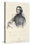 Portrait of Franz Liszt (1811-86)-Fritz Kriehuber-Stretched Canvas