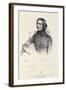 Portrait of Franz Liszt (1811-86)-Fritz Kriehuber-Framed Giclee Print