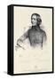 Portrait of Franz Liszt (1811-86)-Fritz Kriehuber-Framed Stretched Canvas