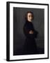 Portrait of Franz Liszt 1839-Henri Lehmann-Framed Giclee Print