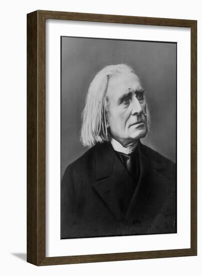 Portrait of Franz Liszt, Hungarian Composer and Pianist-null-Framed Photographic Print