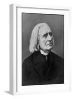 Portrait of Franz Liszt, Hungarian Composer and Pianist-null-Framed Photographic Print