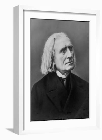 Portrait of Franz Liszt, Hungarian Composer and Pianist-null-Framed Photographic Print