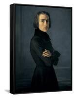 Portrait of Franz Liszt-Henri Lehmann-Framed Stretched Canvas