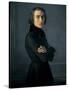 Portrait of Franz Liszt-Henri Lehmann-Stretched Canvas