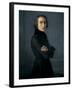 Portrait of Franz Liszt-Henri Lehmann-Framed Art Print