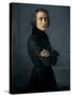 Portrait of Franz Liszt-Henri Lehmann-Stretched Canvas