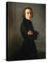 Portrait of Franz Liszt-Henri Lehmann-Stretched Canvas