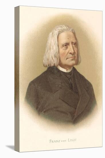 Portrait of Franz Liszt-null-Stretched Canvas