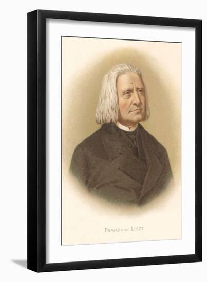 Portrait of Franz Liszt-null-Framed Art Print