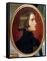 Portrait of Franz Liszt-Charles Edouard Boutibonne-Framed Stretched Canvas