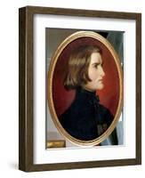 Portrait of Franz Liszt-Charles Edouard Boutibonne-Framed Giclee Print