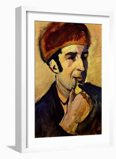 Portrait of Franz Marc-Auguste Macke-Framed Art Print