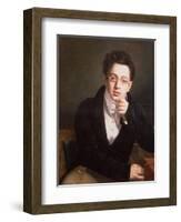 Portrait of Franz Schubert (1797-1828), Austrian Composer, Aged 17, circa 1814-null-Framed Giclee Print