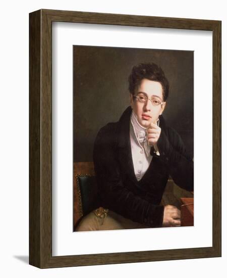 Portrait of Franz Schubert (1797-1828), Austrian Composer, Aged 17, circa 1814-null-Framed Giclee Print