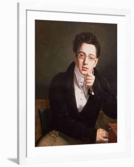 Portrait of Franz Schubert (1797-1828), Austrian Composer, Aged 17, circa 1814-null-Framed Giclee Print