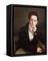 Portrait of Franz Schubert (1797-1828), Austrian Composer, Aged 17, circa 1814-null-Framed Stretched Canvas