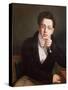 Portrait of Franz Schubert (1797-1828), Austrian Composer, Aged 17, circa 1814-null-Stretched Canvas