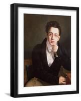 Portrait of Franz Schubert (1797-1828), Austrian Composer, Aged 17, circa 1814-null-Framed Giclee Print