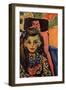 Portrait of Franzi, 1908-Ernst Ludwig Kirchner-Framed Giclee Print