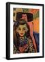 Portrait of Franzi, 1908-Ernst Ludwig Kirchner-Framed Giclee Print