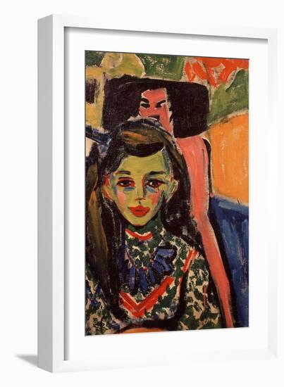 Portrait of Franzi, 1908-Ernst Ludwig Kirchner-Framed Giclee Print